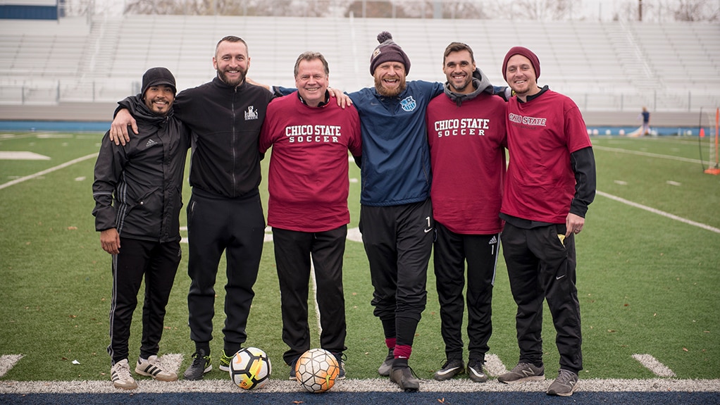 Chico State alum at the Chris Wondolowski Soccer Camp.