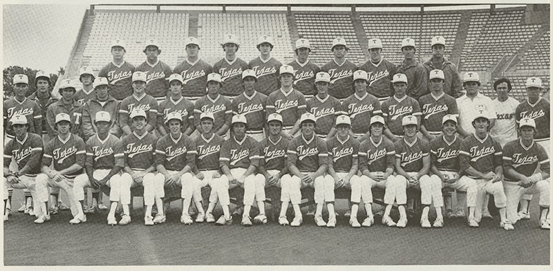 1977 Texas baseball team picture