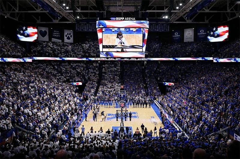 Rupp Arena, home of the Kentucky Wildcats.