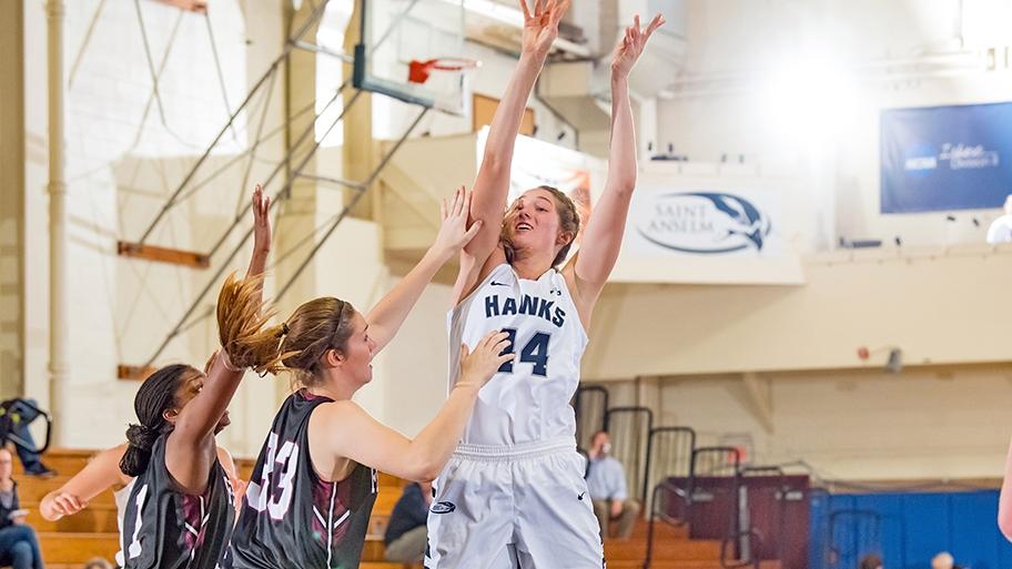 Shannon Ryan leads DII women's basketball in rebounding. 