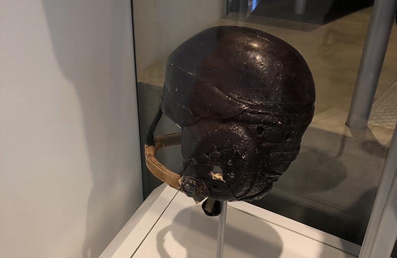 Jay Berwanger's 1935 game-worn helmet