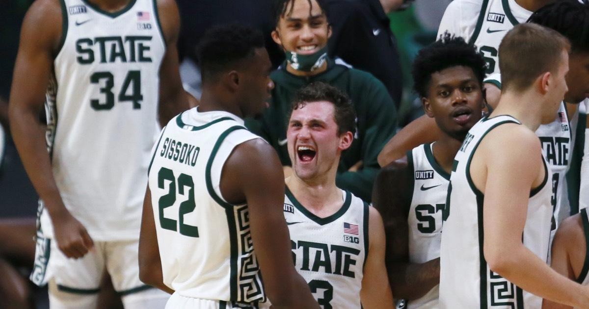 Michigan State beat Duke in Cameron Indoor Stadium.