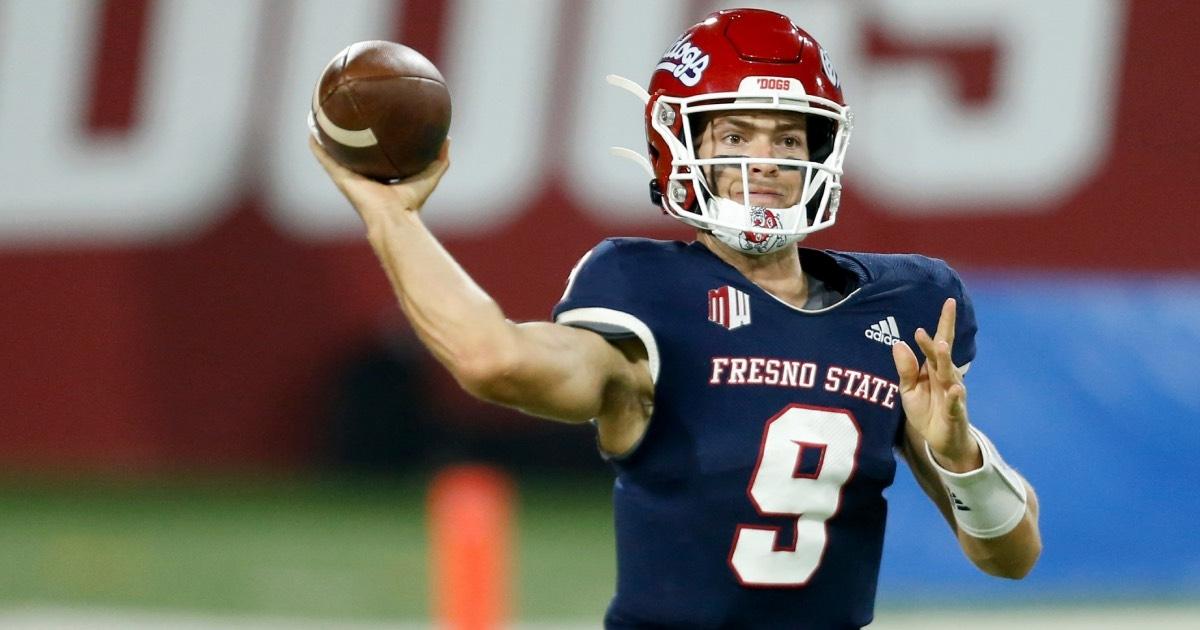 Jake Haener was Fresno State's quarterback in 2020 after transferring from Washington.