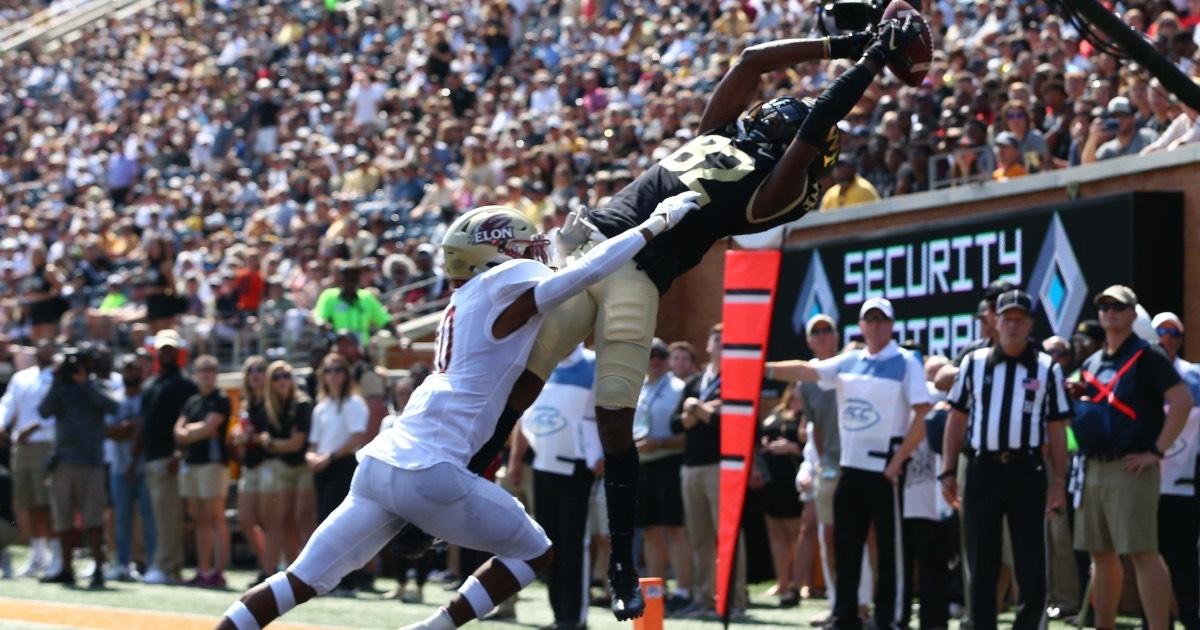 Wake Forest's Jaquarii Roberson enters 2021 on a four-game streak with at least 130 receiving yards.