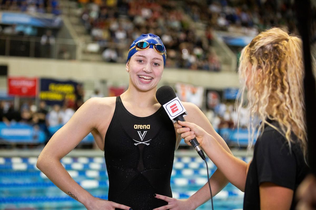 Kate Douglass Virginia women's swimming