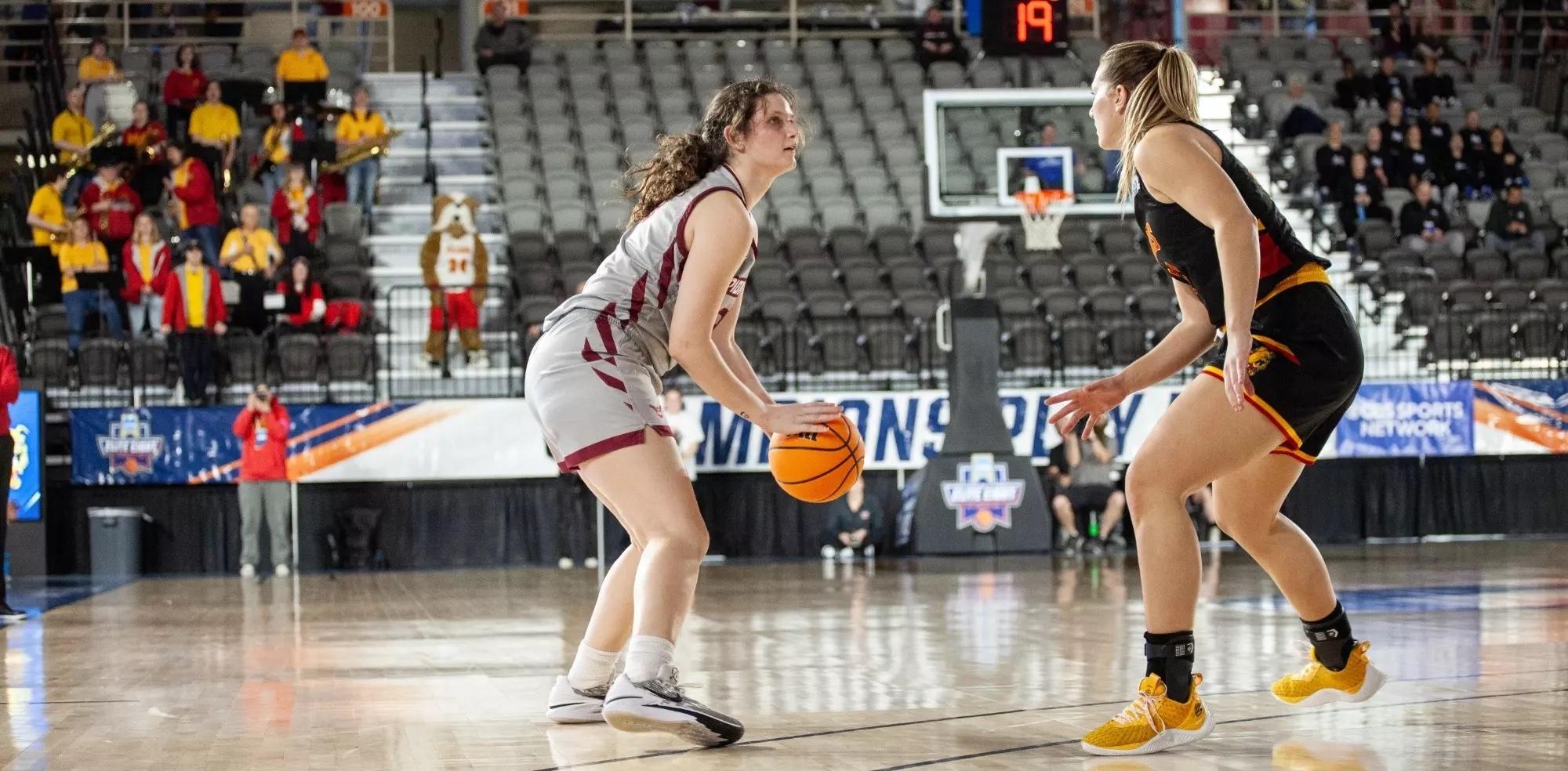 Ashley Ingram looks to shoot in DII women's basketball.