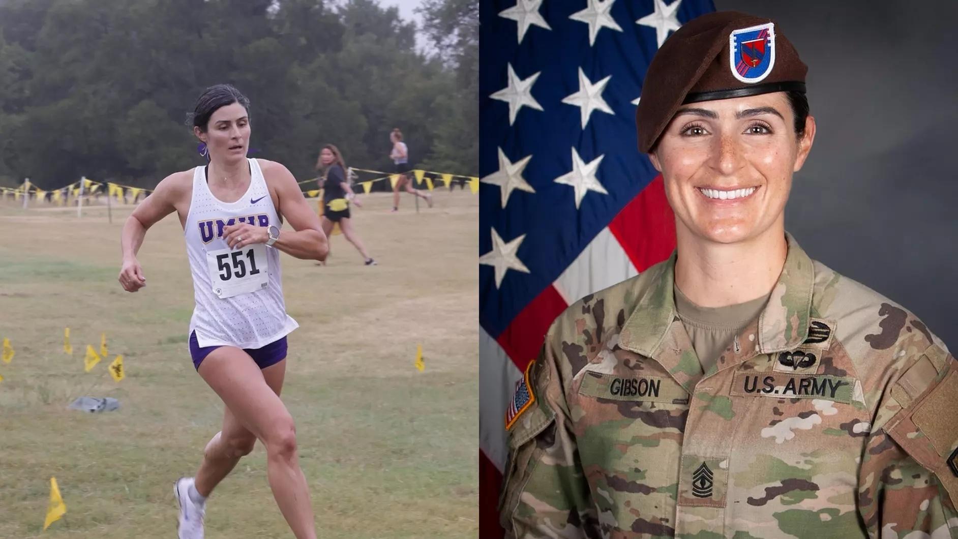 After 20-year Army career, Drea Gibson becomes a freshman student-athlete at 39