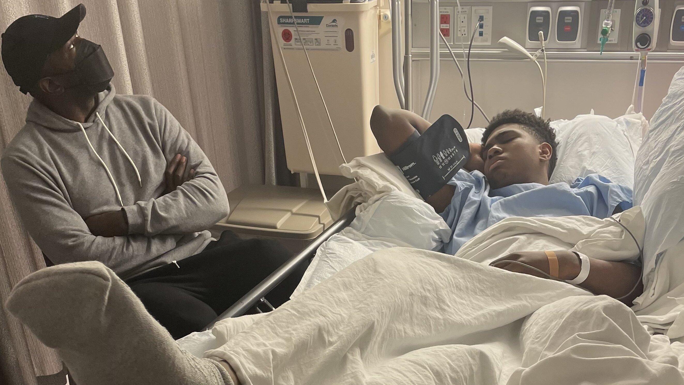 Jase and Jason Richardson in the hospital