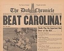 old newspaper-duke chronicle beat carolina