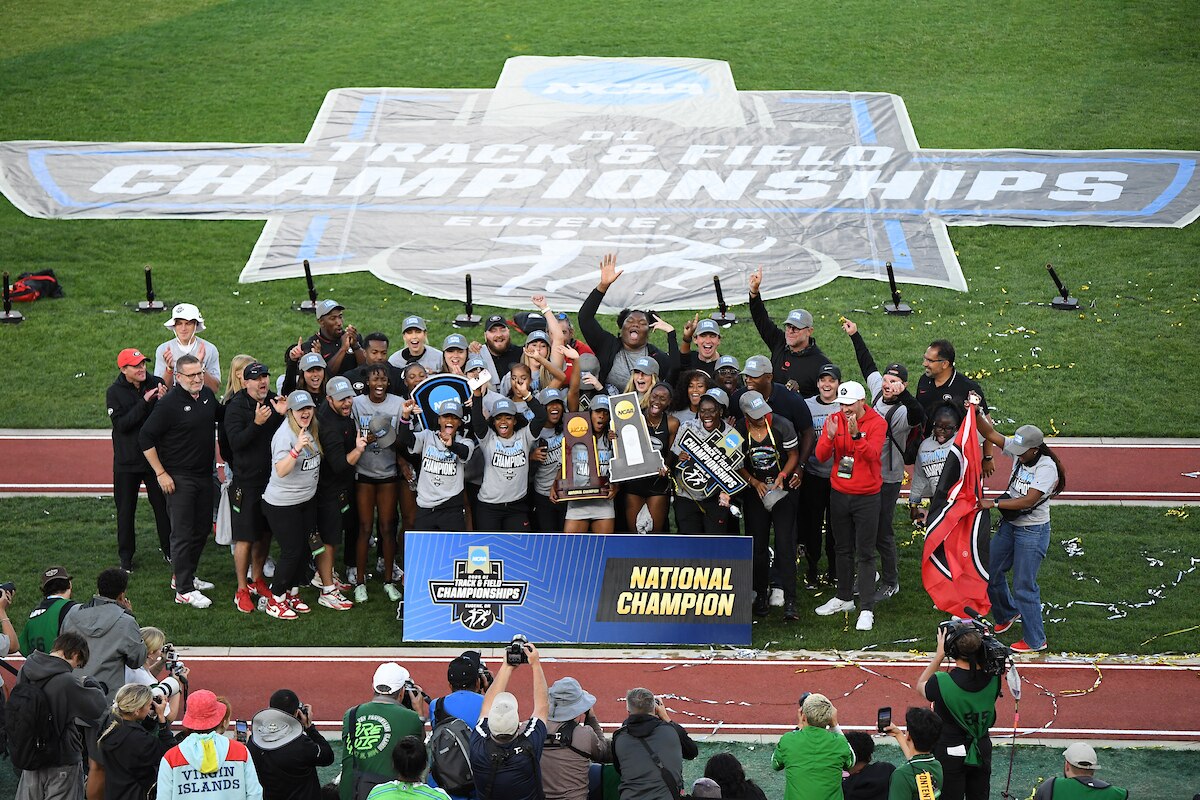Georgia women's track and field won the 2025 outdoor track and field title