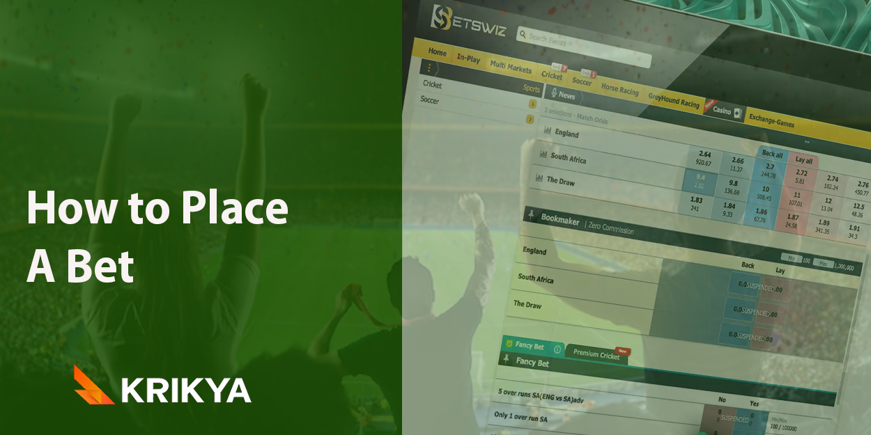 How to place a bet at Krikya Bangladesh