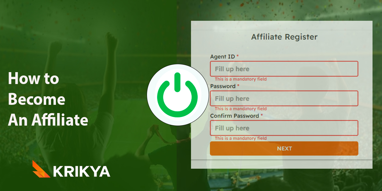 Krikya Affiliate registration