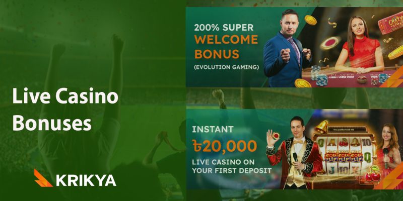 live casino bonuse 1